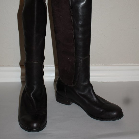 Cole Haan dark brown leather and suede boots! - Picture 3 of 4